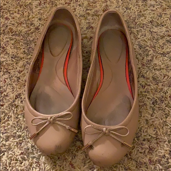 rockport tied ballet flat